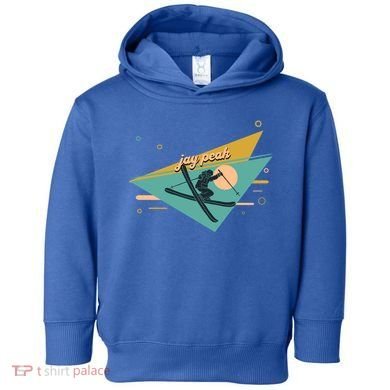 Retro Jay Peak Vermont Ski Resort Gift Toddler Hoodie