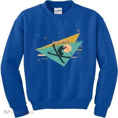 Retro Jay Peak Vermont Ski Resort Gift Kids Sweatshirt