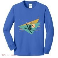 Retro Jay Peak Vermont Ski Resort Gift Kids Long Sleeve Shirt thumb 0