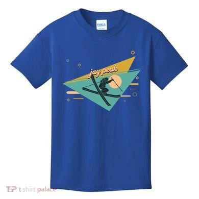 Retro Jay Peak Vermont Ski Resort Gift Kids T-Shirt
