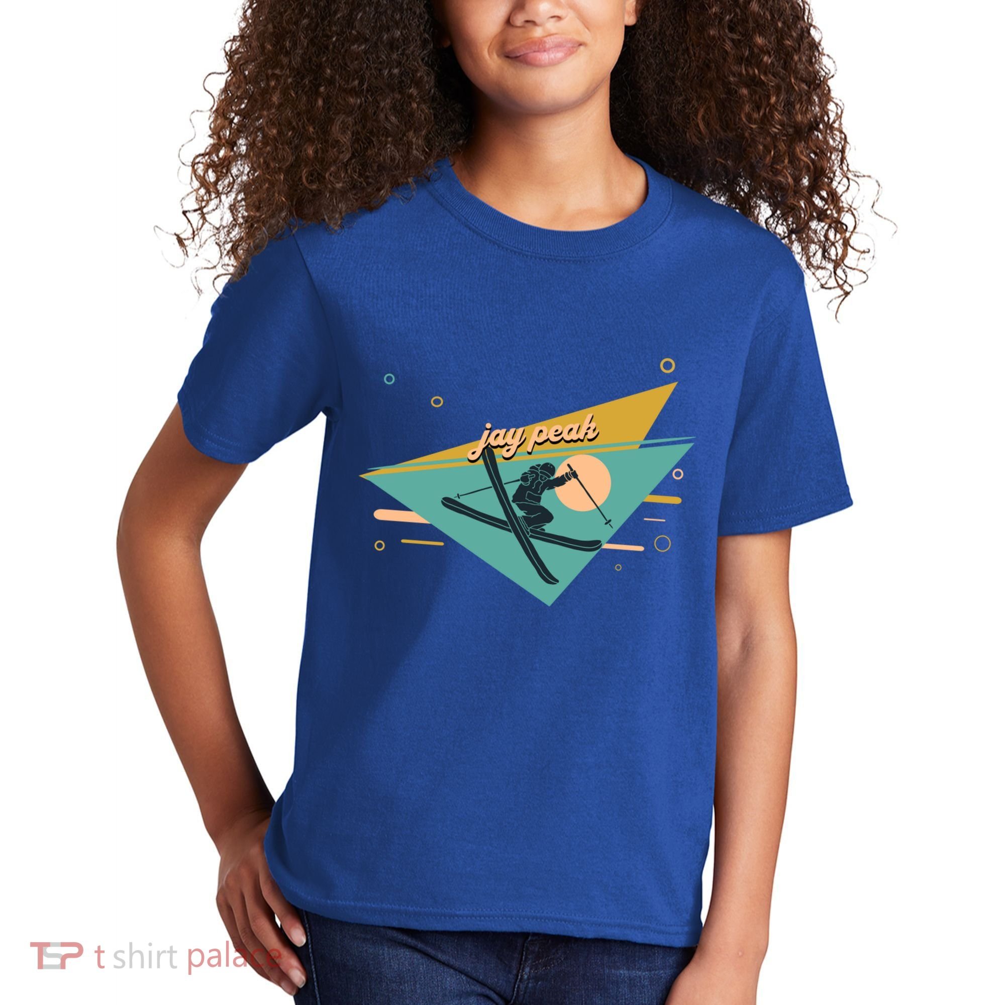 Retro Jay Peak Vermont Ski Resort Gift Kids T-Shirt