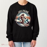 Retro Jay Peak Vermont Ski Retro Sunset Cute Gift Women's Sweatshirt thumb 0