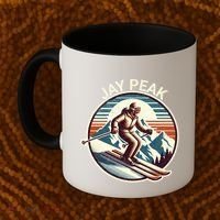 Retro Jay Peak Vermont Ski Retro Sunset Cute Gift Coffee Mug thumb 2