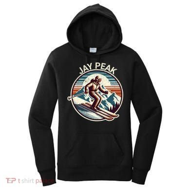 Retro Jay Peak Vermont Ski Retro Sunset Cute Gift Women's Hoodie