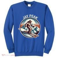 Retro Jay Peak Vermont Ski Retro Sunset Cute Gift Sweatshirt thumb 0