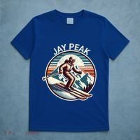 Retro Jay Peak Vermont Ski Retro Sunset Cute Gift T-Shirt thumb 5