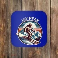 Retro Jay Peak Vermont Ski Retro Sunset Cute Gift Coaster thumb 0