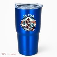 Retro Jay Peak Vermont Ski Retro Sunset Cute Gift Tumbler thumb 0