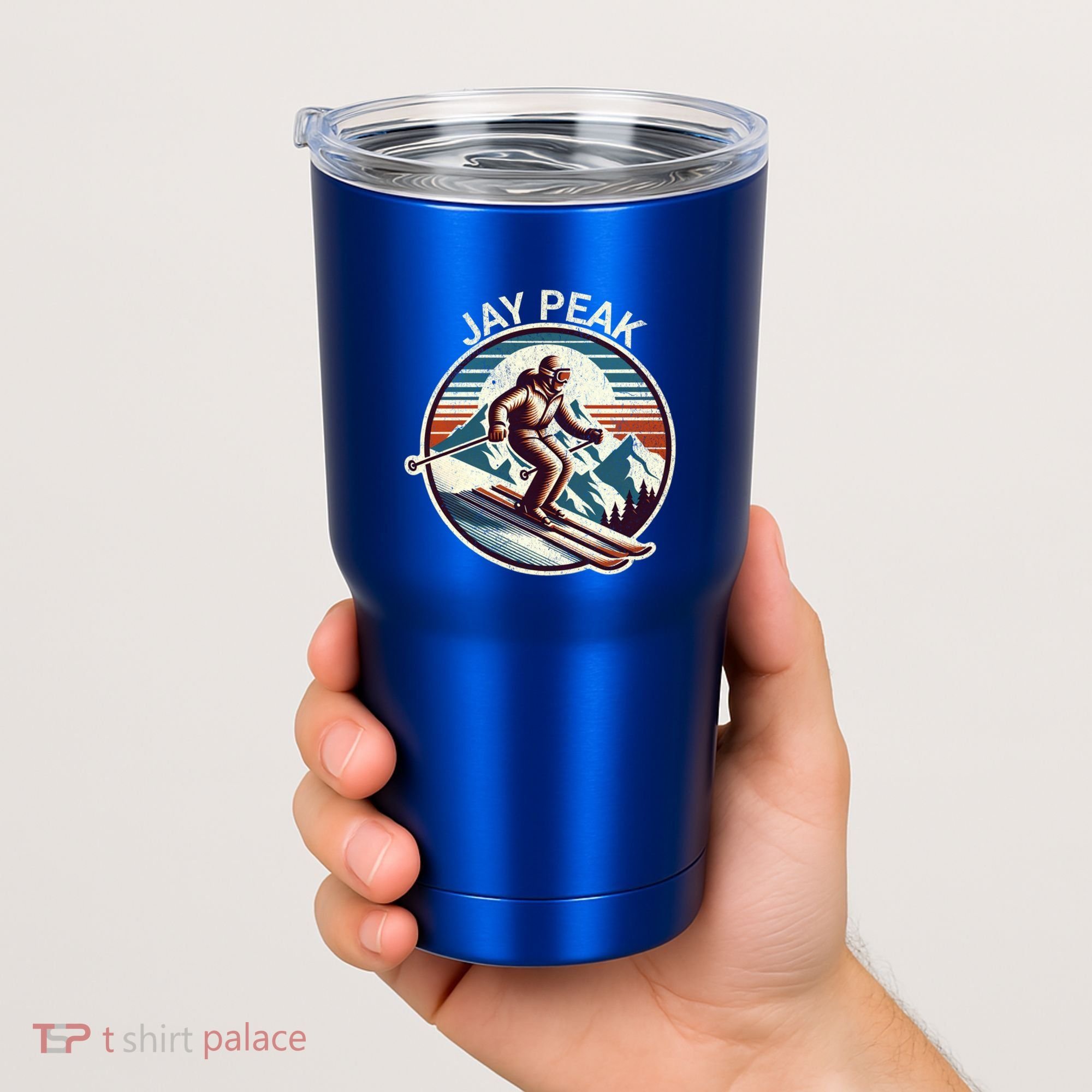 Retro Jay Peak Vermont Ski Retro Sunset Cute Gift Tumbler