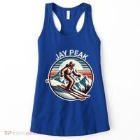 Retro Jay Peak Vermont Ski Retro Sunset Cute Gift Women's Tank Top thumb 0