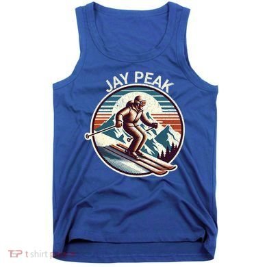 Retro Jay Peak Vermont Ski Retro Sunset Cute Gift Tank Top