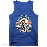 Retro Jay Peak Vermont Ski Retro Sunset Cute Gift Tank Top thumb 0