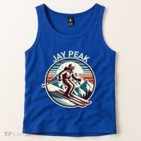 Retro Jay Peak Vermont Ski Retro Sunset Cute Gift Tank Top thumb 2