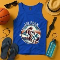 Retro Jay Peak Vermont Ski Retro Sunset Cute Gift Tank Top thumb 4