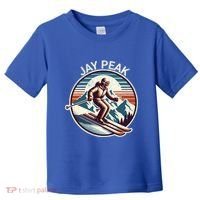 Retro Jay Peak Vermont Ski Retro Sunset Cute Gift Toddler T-Shirt thumb 0
