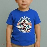 Retro Jay Peak Vermont Ski Retro Sunset Cute Gift Toddler T-Shirt thumb 2