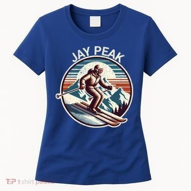 Retro Jay Peak Vermont Ski Retro Sunset Cute Gift Women's T-Shirt