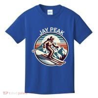 Retro Jay Peak Vermont Ski Retro Sunset Cute Gift Kids T-Shirt thumb 0