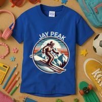 Retro Jay Peak Vermont Ski Retro Sunset Cute Gift Kids T-Shirt thumb 3
