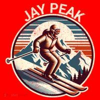 Retro Jay Peak Vermont Ski Retro Sunset Cute Gift Santa Hat thumb 1