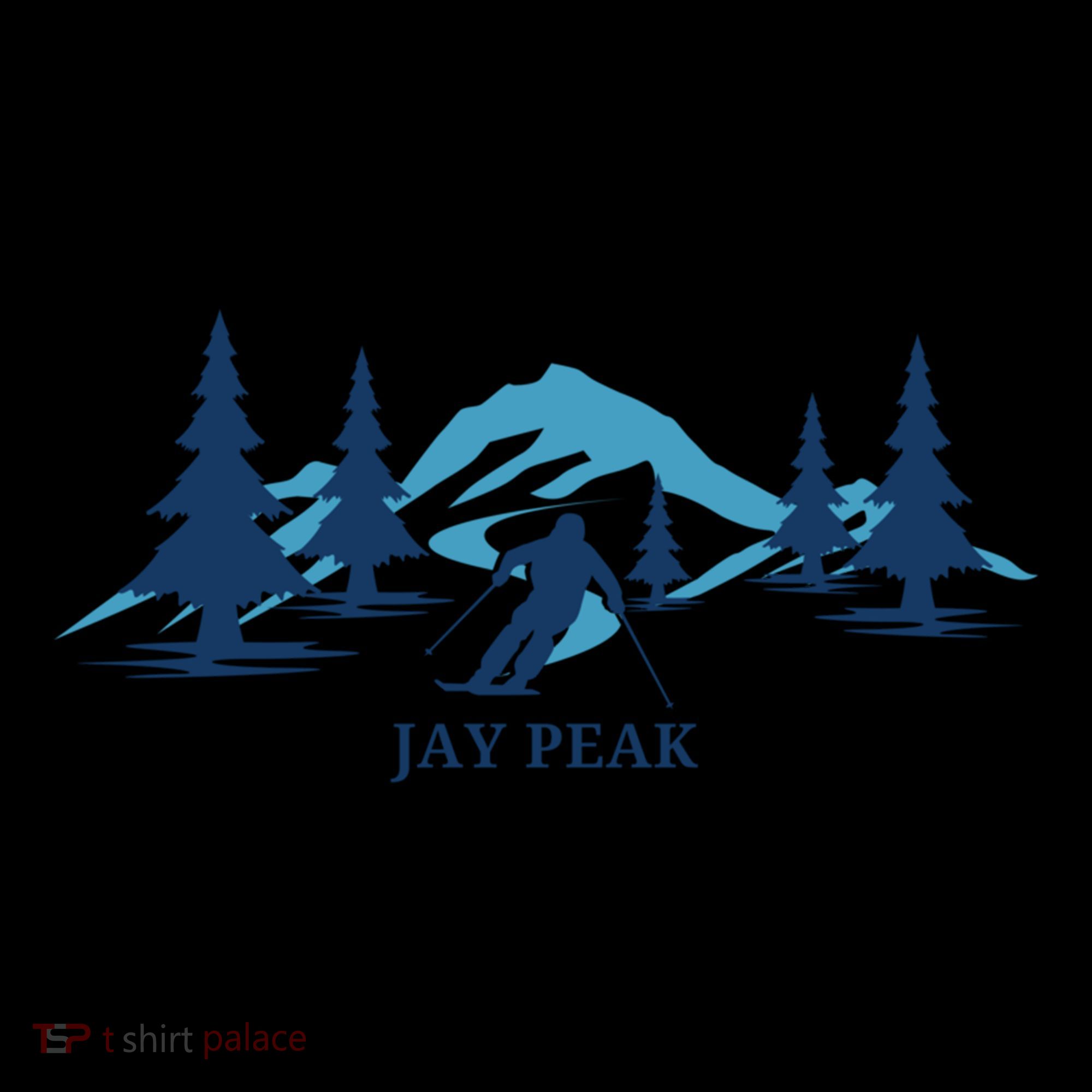 Retro Jay Peak Vermont Skiing Skier Blue Mountains Gift Coffee Mug