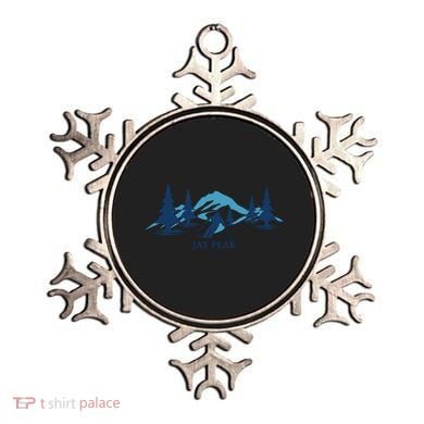 Retro Jay Peak Vermont Skiing Skier Blue Mountains Gift Ornament