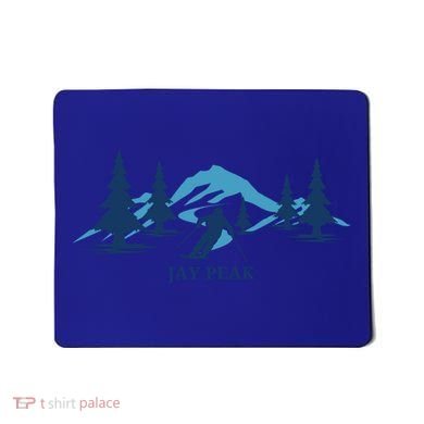 Retro Jay Peak Vermont Skiing Skier Blue Mountains Gift Mousepad