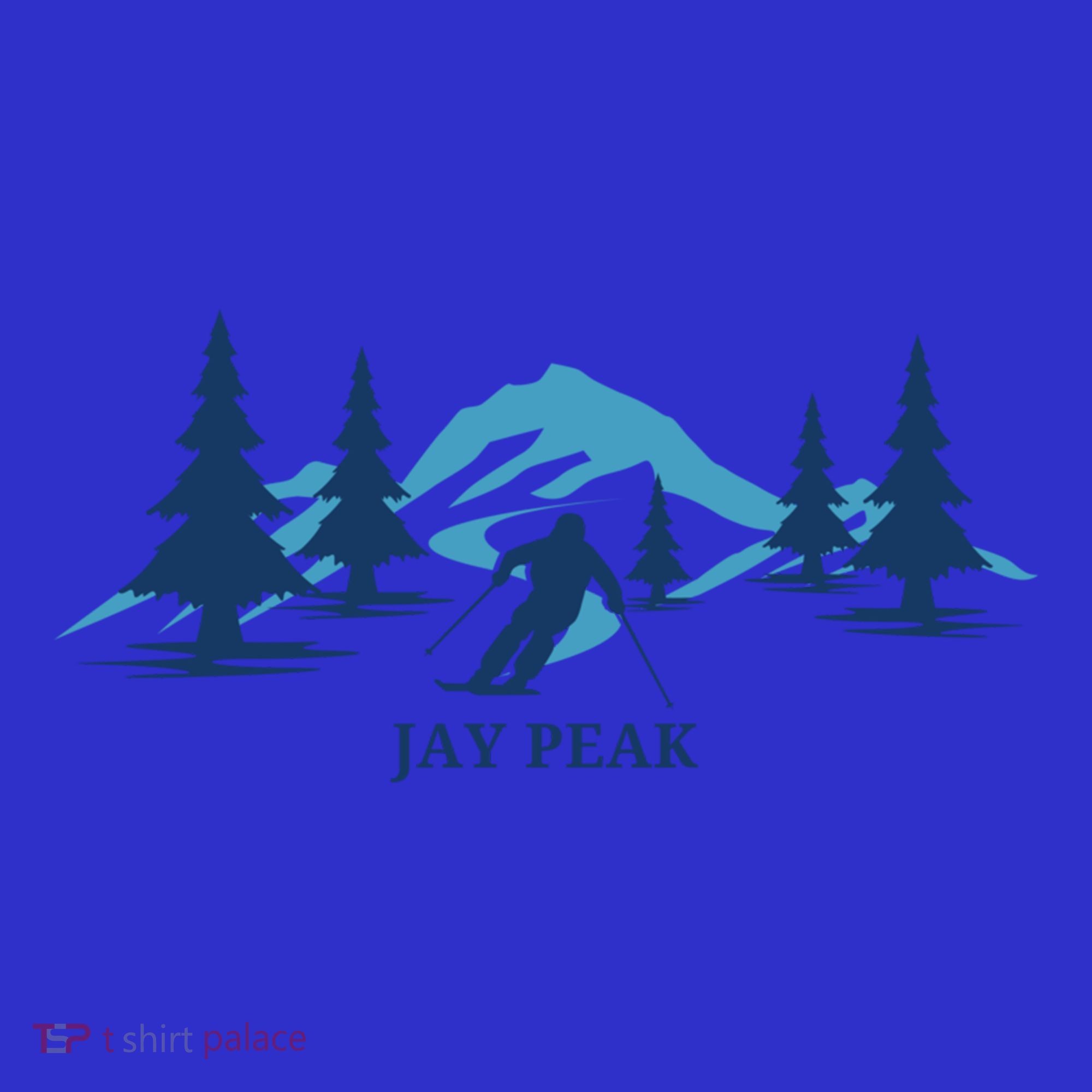 Retro Jay Peak Vermont Skiing Skier Blue Mountains Gift Women's Tank Top