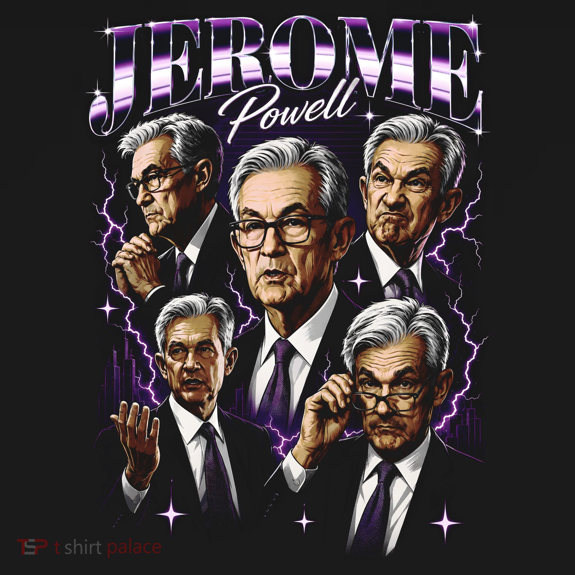 Retro Jerome Powell 90s Fan The Fed Merch Sweatshirt