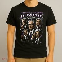Retro Jerome Powell 90s Fan The Fed Merch T-Shirt thumb 3