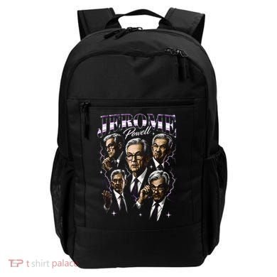 Retro Jerome Powell 90s Fan The Fed Merch Backpack