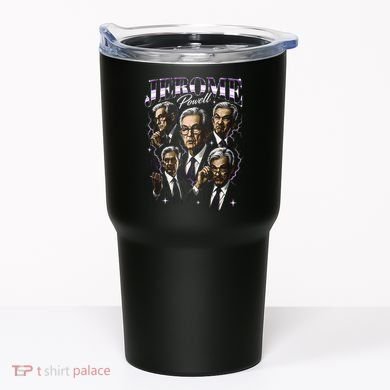 Retro Jerome Powell 90s Fan The Fed Merch Tumbler