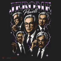 Retro Jerome Powell 90s Fan The Fed Merch Hat thumb 2