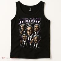Retro Jerome Powell 90s Fan The Fed Merch Tank Top thumb 2