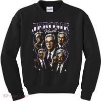 Retro Jerome Powell 90s Fan The Fed Merch Kids Sweatshirt thumb 0