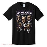 Retro Jerome Powell 90s Fan The Fed Merch Kids T-Shirt thumb 0