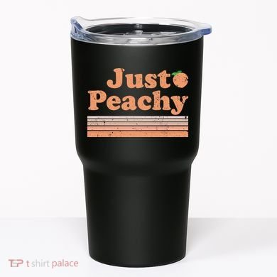 Retro Just Peachy Summer Fun Beach Life Tumbler