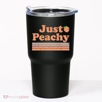 Retro Just Peachy Summer Fun Beach Life Tumbler thumb 0