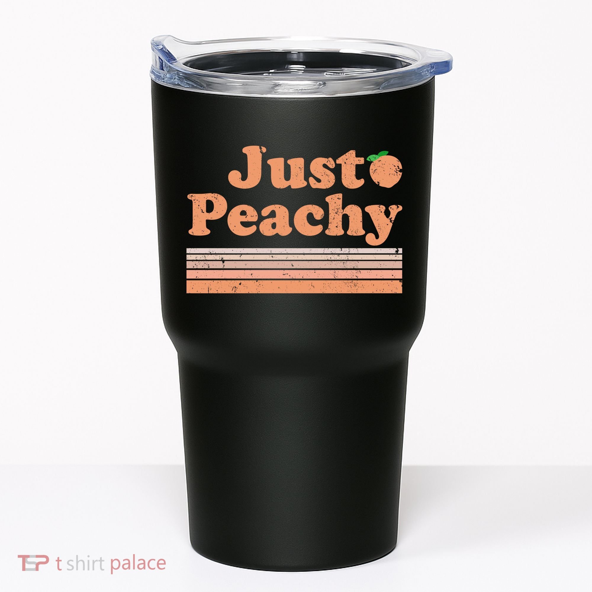 Retro Just Peachy Summer Fun Beach Life Tumbler