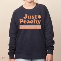 Retro Just Peachy Summer Fun Beach Life Women's Sweatshirt thumb 0