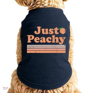 Retro Just Peachy Summer Fun Beach Life Doggie Tank