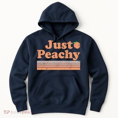 Retro Just Peachy Summer Fun Beach Life Hoodie