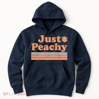 Retro Just Peachy Summer Fun Beach Life Hoodie thumb 0