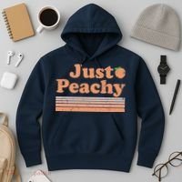 Retro Just Peachy Summer Fun Beach Life Hoodie thumb 3