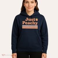 Retro Just Peachy Summer Fun Beach Life Hoodie thumb 5