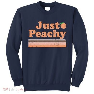 Retro Just Peachy Summer Fun Beach Life Sweatshirt