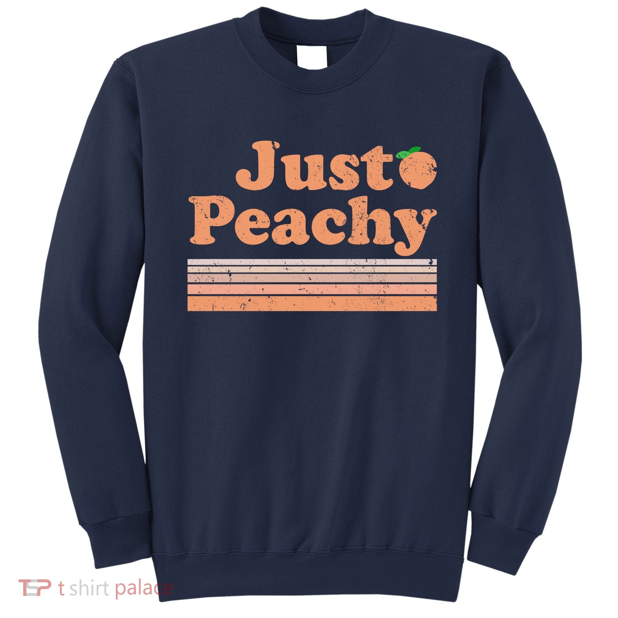 Retro Just Peachy Summer Fun Beach Life Sweatshirt