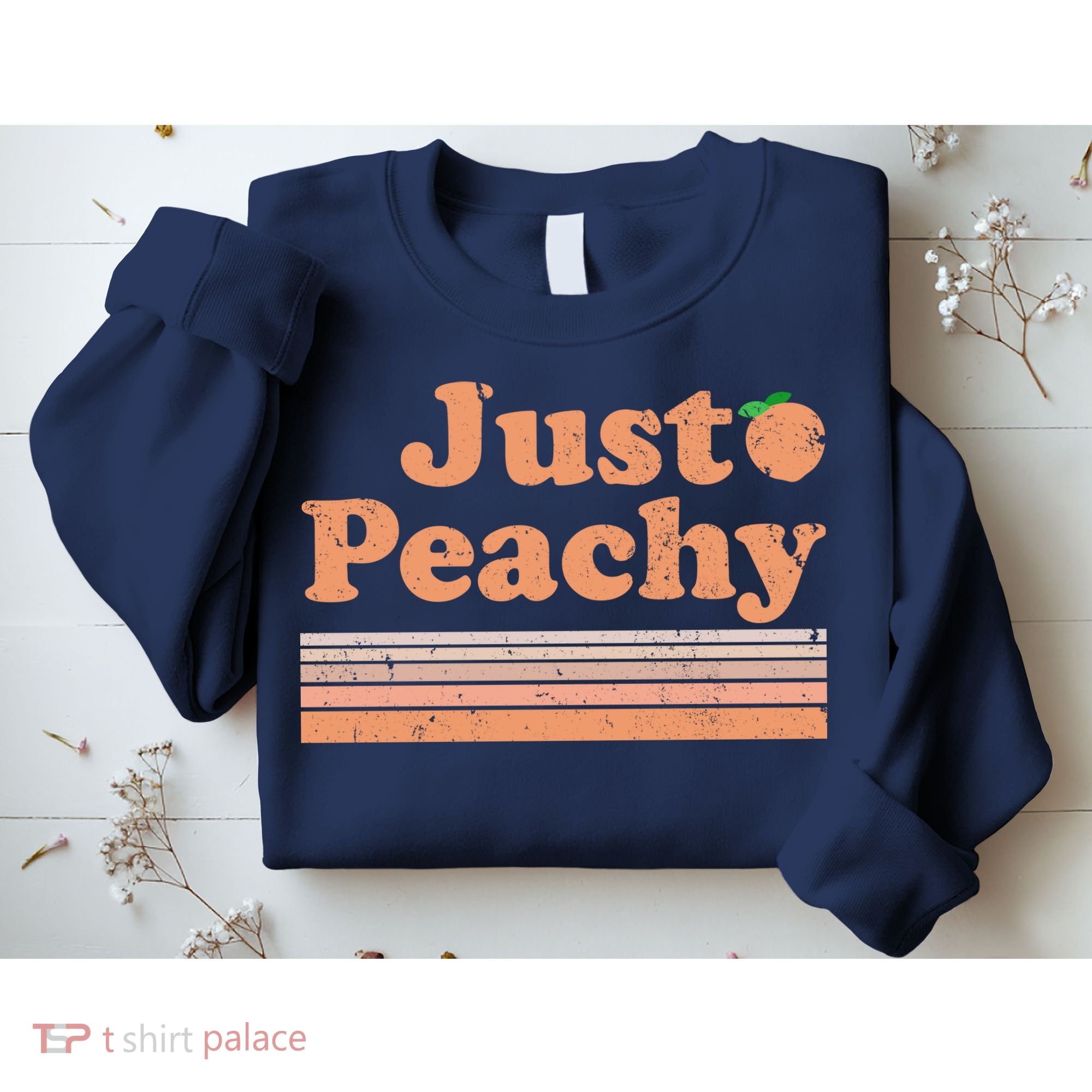 Retro Just Peachy Summer Fun Beach Life Sweatshirt