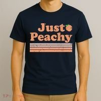 Retro Just Peachy Summer Fun Beach Life T-Shirt thumb 3