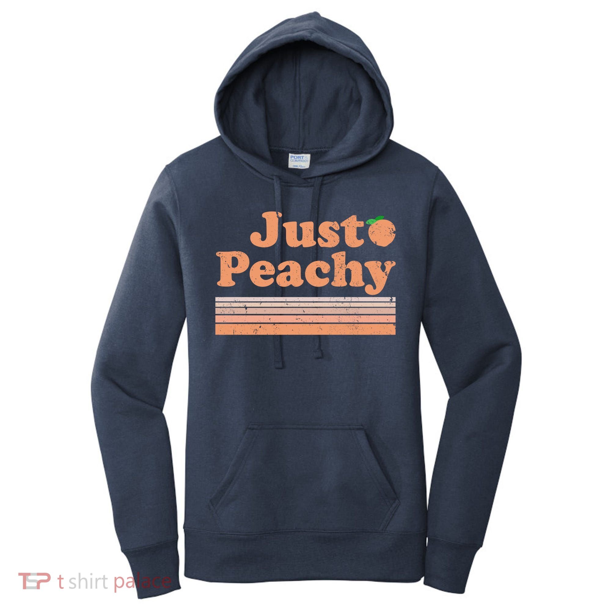 Retro Just Peachy Summer Fun Beach Life Women's Hoodie